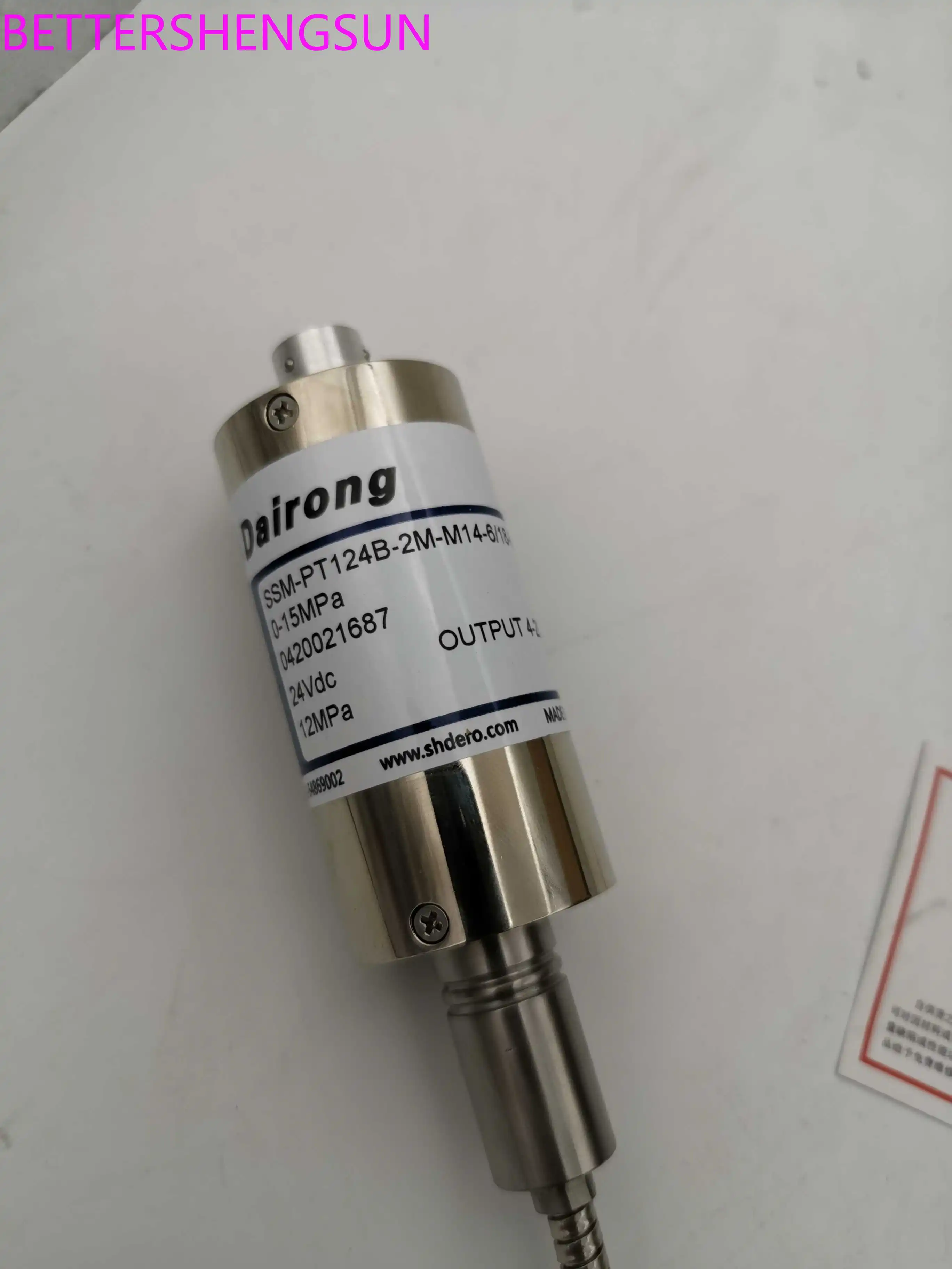 High temperature melt pressure sensor SSM-PT124B-2M-150/470 pump front and rear pressure