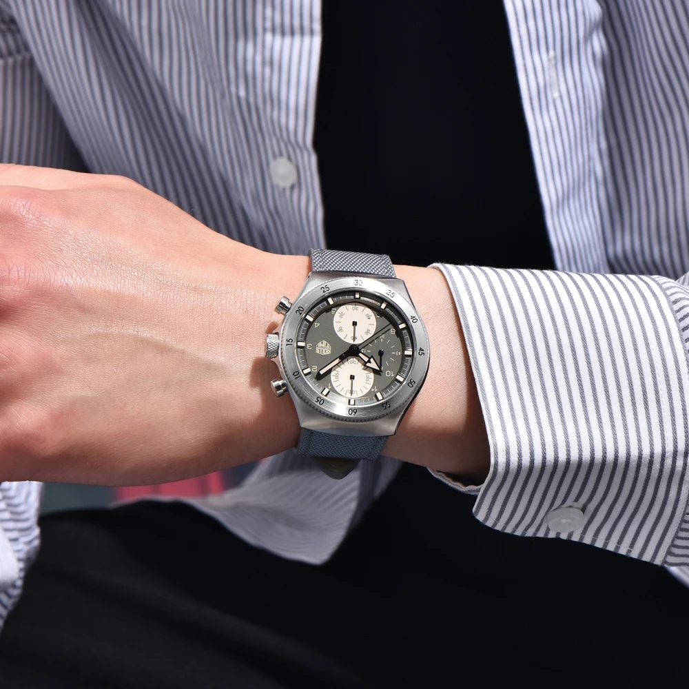 RollsTimi Nuovo 2025 Cronografo al quarzo da uomo Orologi di lusso in acciaio inossidabile Impermeabile Orologio da polso luminoso per uomo Giappone VD55