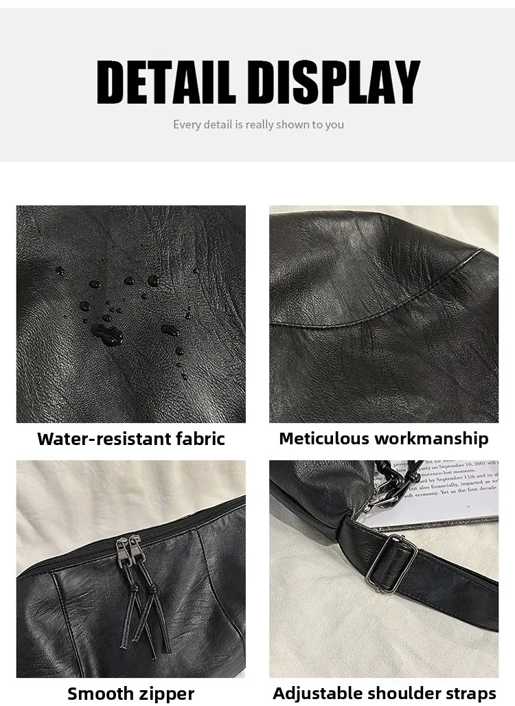 Herrenmode, lässige Umhängetasche, große Kapazität, leicht, schlichtes Design, Hüfttasche, Outdoor-Sport-Rucksack, vielseitig einsetzbar für den täglichen Gebrauch. – Detail 5
