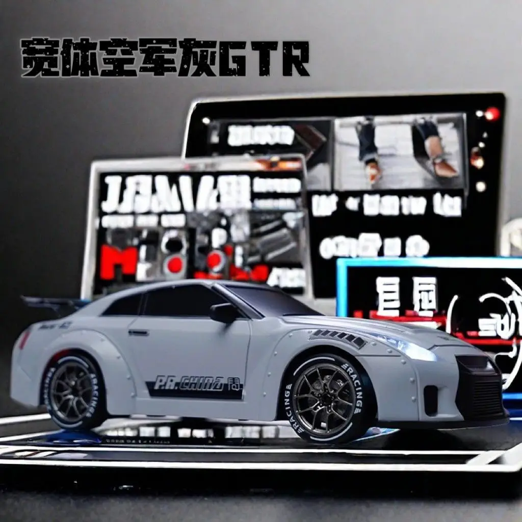 RC Mini Car Racing Drift Model 1/24 2.4G RC Vehicle Linkage Light Set Max Speed 20km/h Indoor Toys for Boys Kids Birthday Gifts