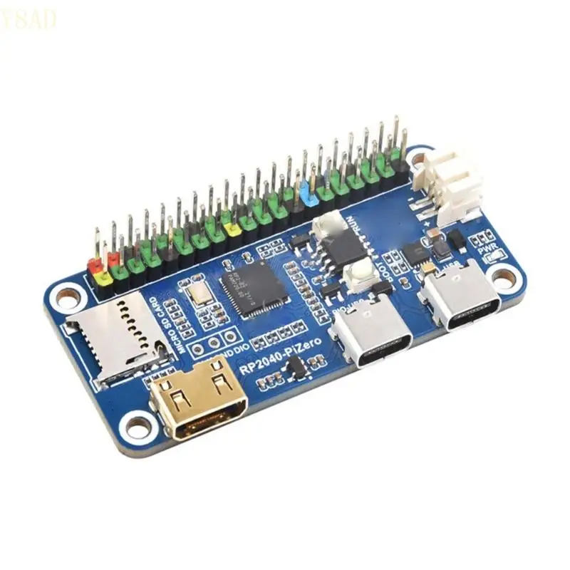 Y8AD Development Board For RPi Rp2040-pizero Microcontrol Board Low Power Microcomputers High Performances 264KBSRAM