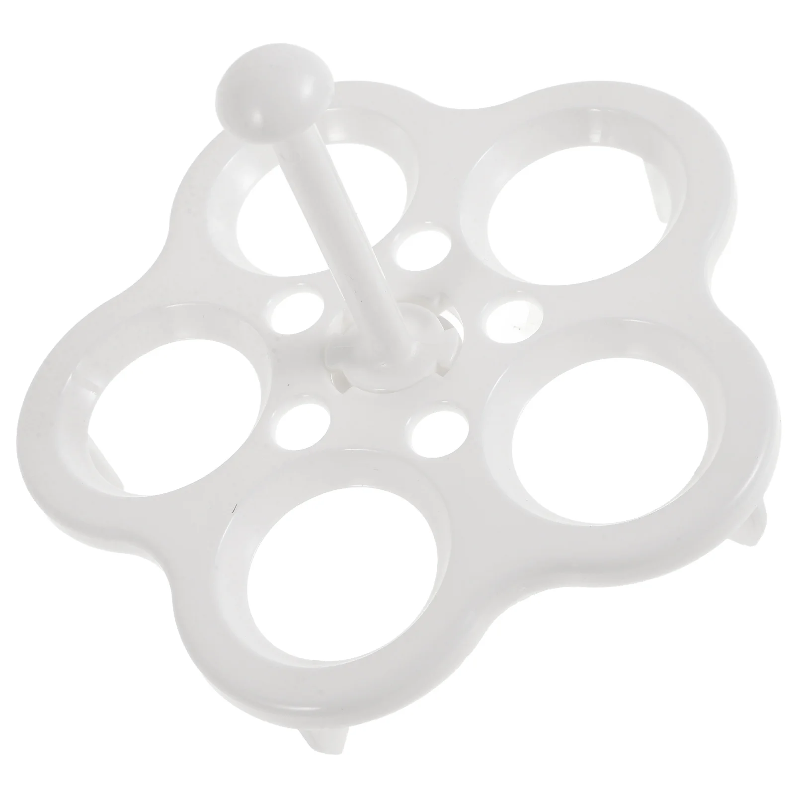 

2 pcs Egg Steaming Rack Multi-Holes Plastic Round Holder For Health Pot High Temp Resistant Reusable Kitchen Cookware Steam Rack