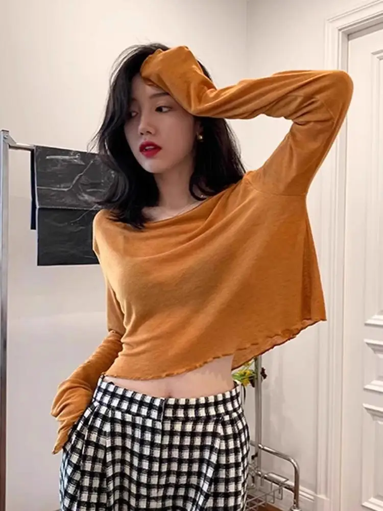 Ladies' Casual Style Thin Sun Protection Cover up Top Jazz Dance Design Bore Hole T-Shirt Cotton Polyester Spring Summer