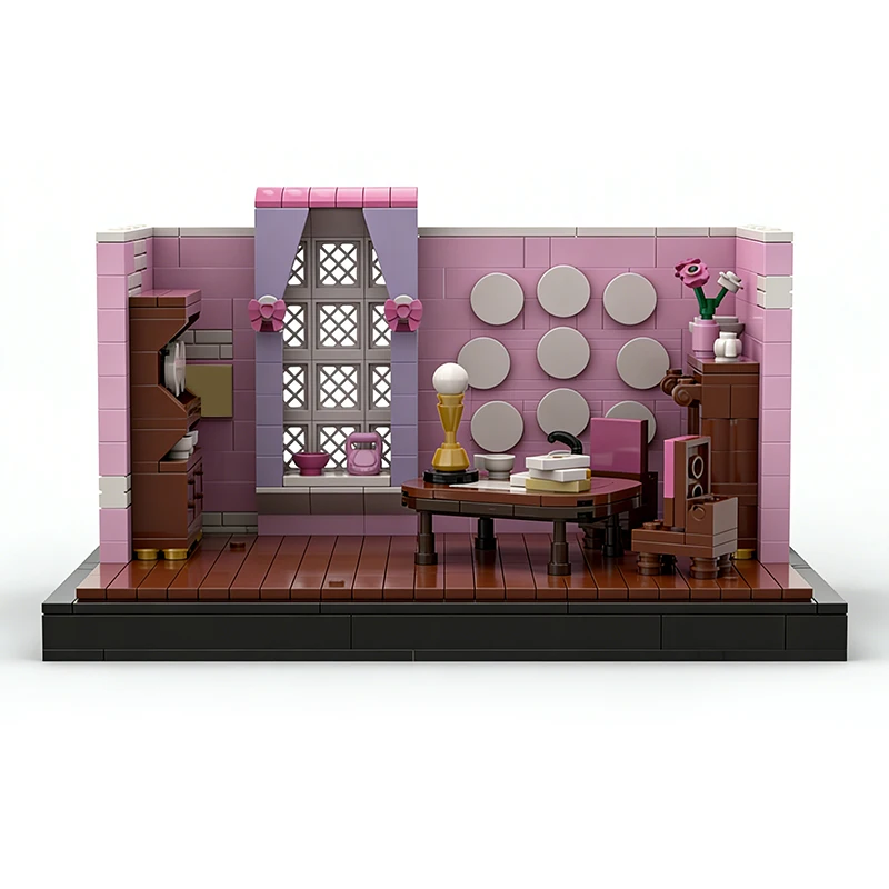 627 PCS Game Professor's Office MOC Aanpasbare modulaire bouwsteentechnologie Populair creatief ontwerp DIY-speelgoed Kerstcadeau