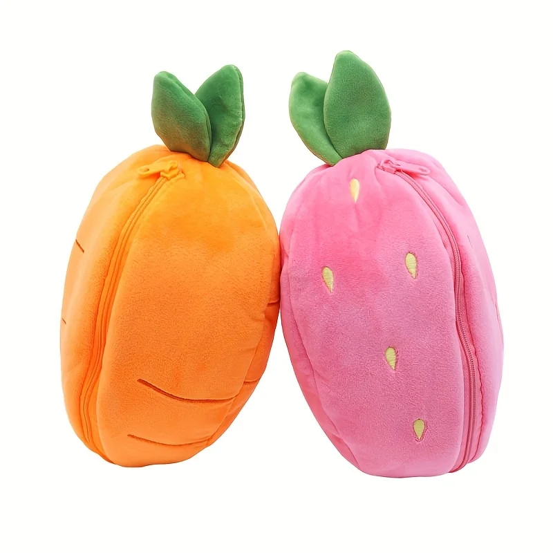 Jouets en peluche lapin fraise et lapin carotte – Style design adorable – Cadeaux parfaits et accessoires de décoration de chambre à coucher.Labobo.