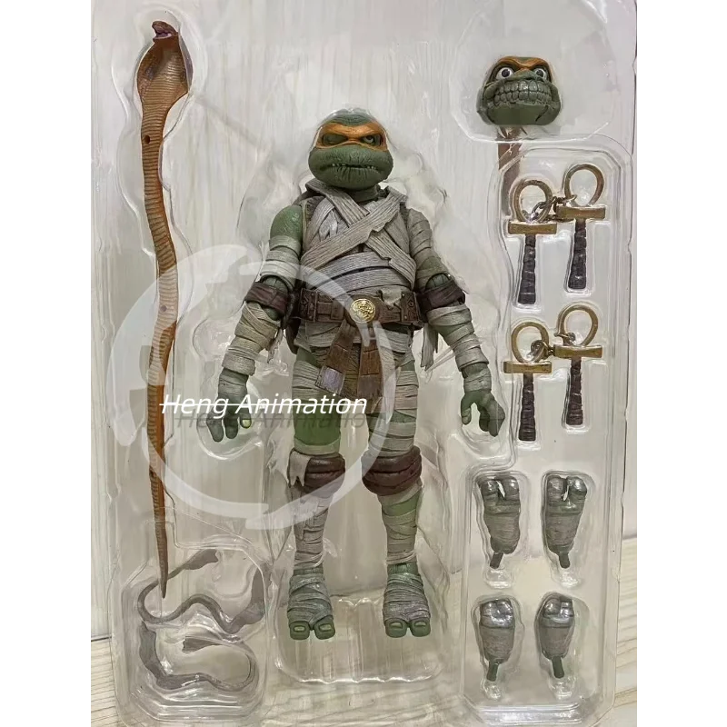 أنيمي نينجا السلاحف البهجة كيرو بيتزا المومياء آخر الساموراي عمل نموذج لجسم الكركدن رئيس VS وجه خنزير #4