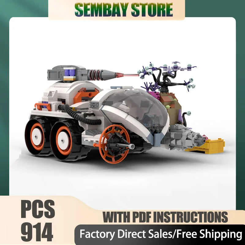 

Creative Series Moc Building Bricks Modular Mobile Mining Laser-City Space Technology Blocks Christmas DIY Toy Construction Gift