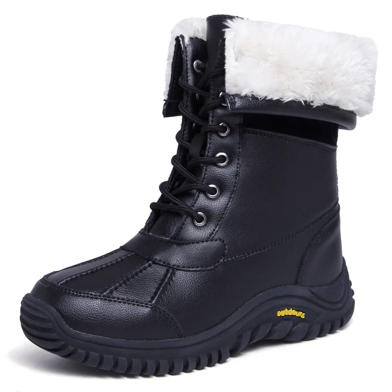 Waterproof Women & Girls Snow Boots Cold Resistance -30℃ Female Antiskid Winter High Shoes Sports Casual Size 36-42