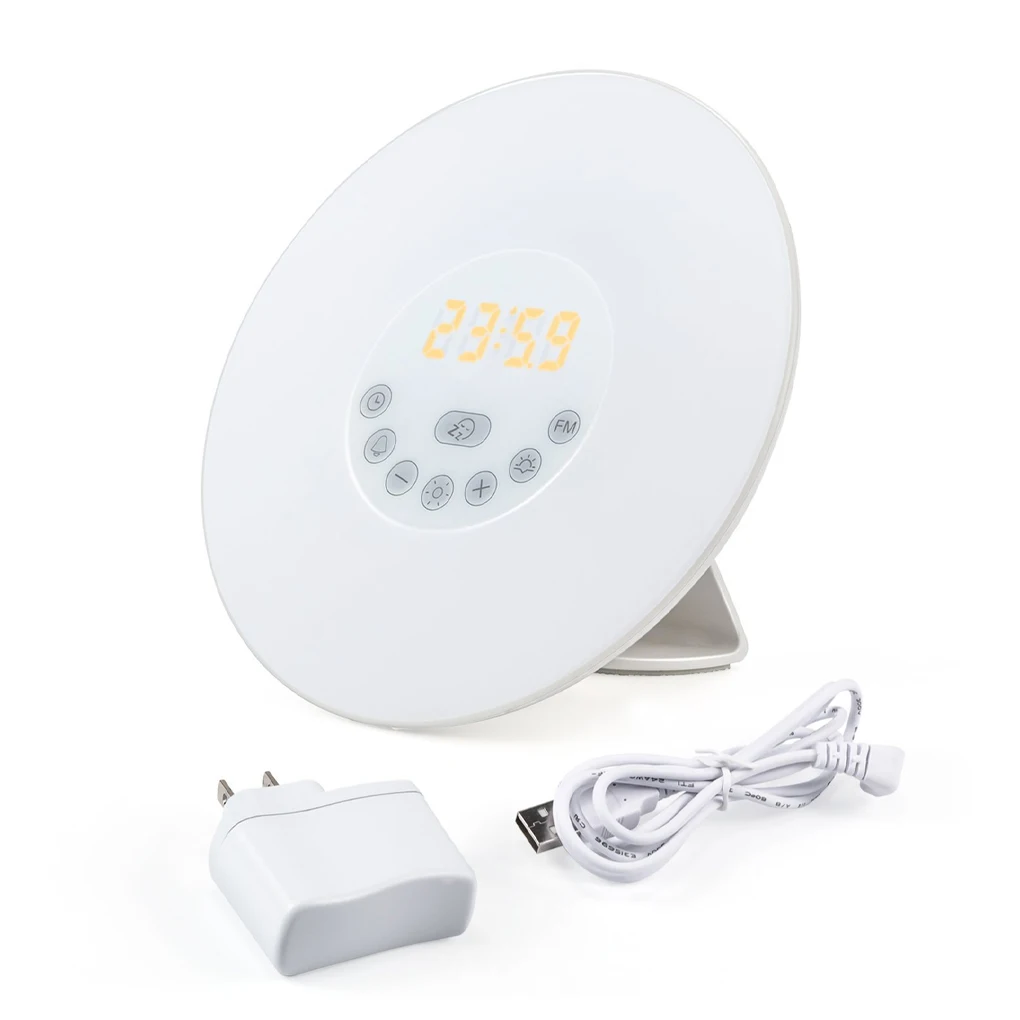 Step Into Peaceful Morning With Sunrise Alarm Clock And Bedside Lamp - Wake-Up Gently With Simulated Sunrise Light