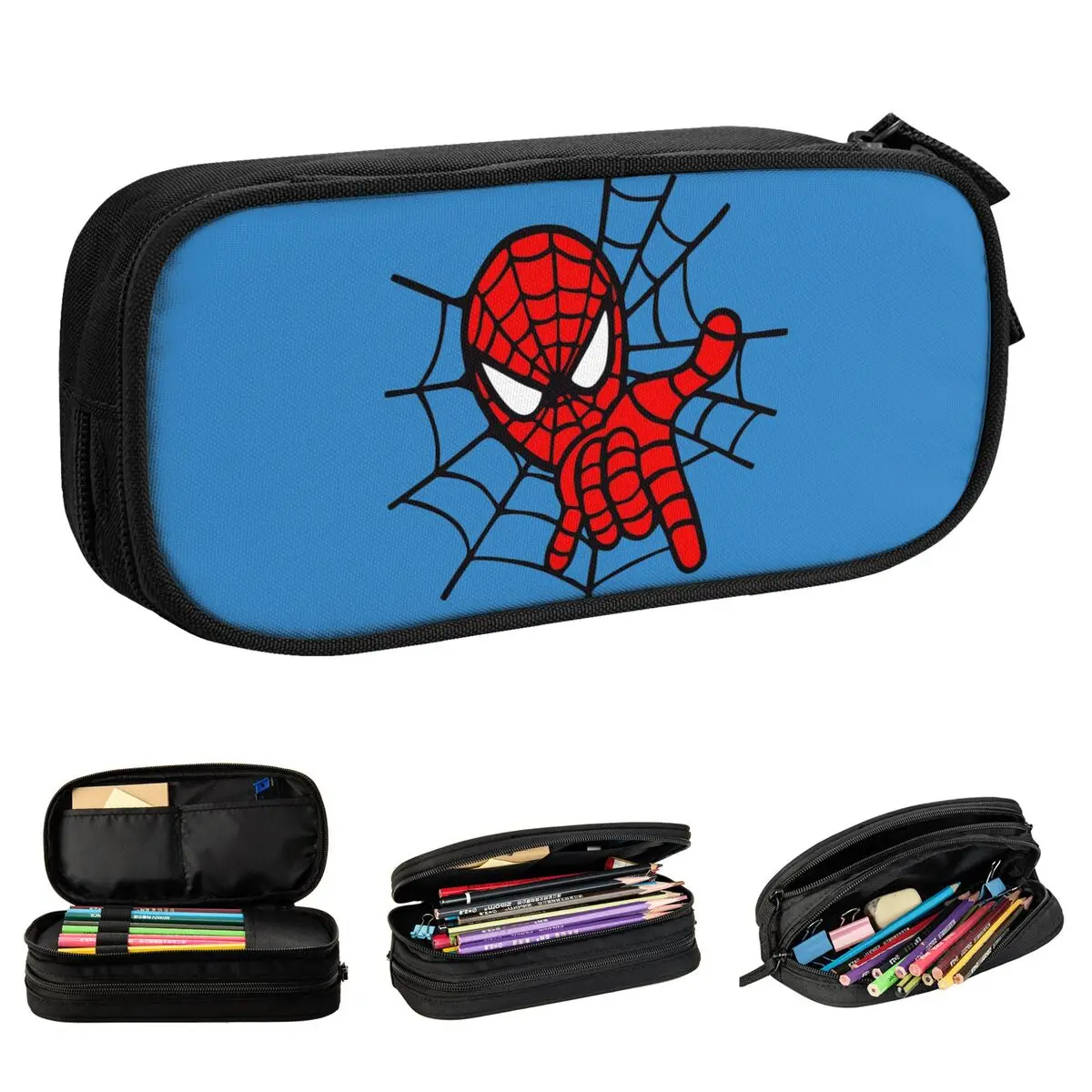 New Spider Man Pencil Cases Pencilcases Pen Box Kids Big Capacity Bags School Supplies Cosmetic Stationery