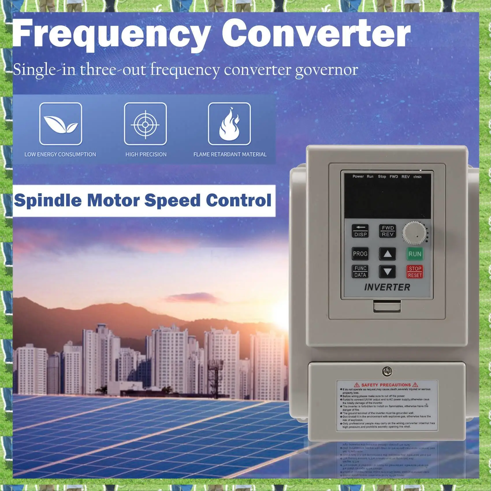 

FTS 2.2KW 3HP 220V Variable Frequency Drive Inverter CNC VFD VSD Single To 3 Phase