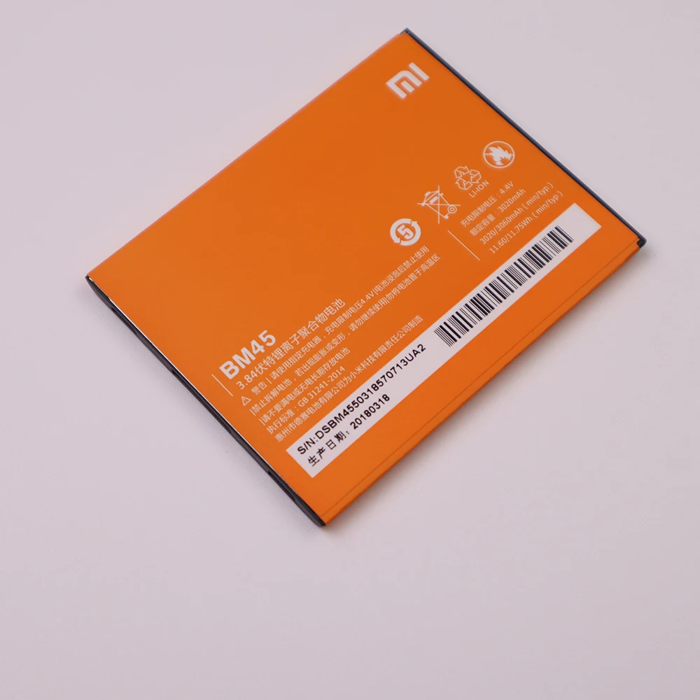 XIAO MI BM45 BM20 BM40 BM41 BM42 BM44 Battery For Xiaomi Mi Redmi Note 2 Mi2S Mi 2  2A/Redmi 1S Note1 Redmi 2 Phone Batteries