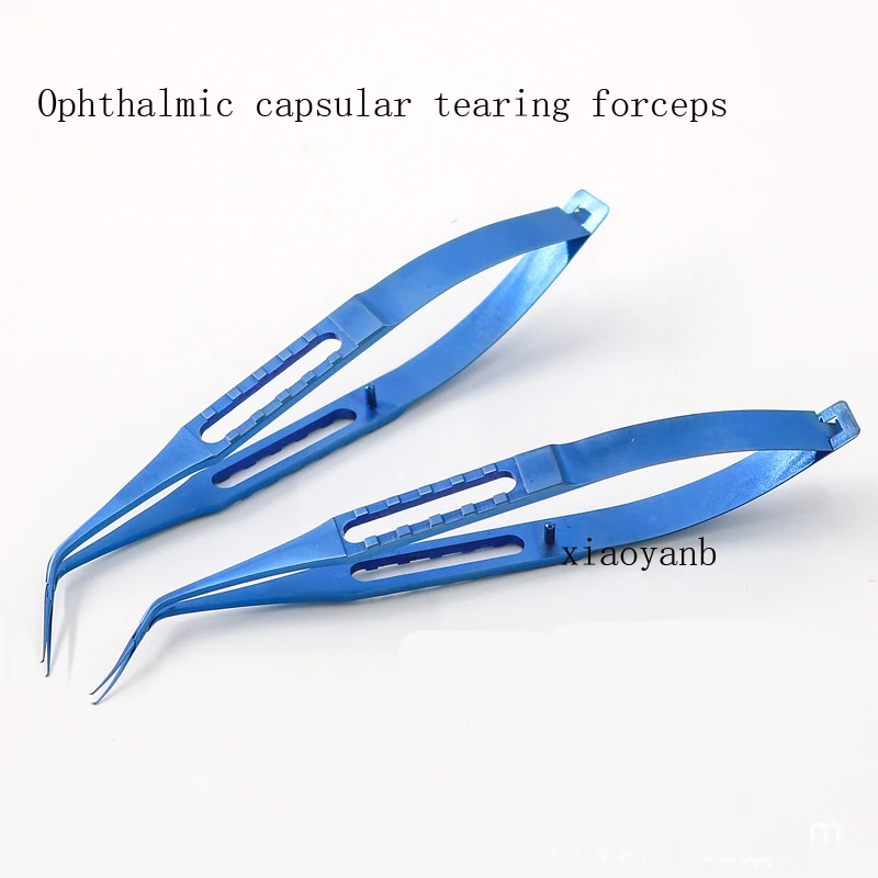 

Cosmetic plastic microscopic instruments tools Curved Angle Huff titanium alloy ophthalmic capsulorrhoidal forceps