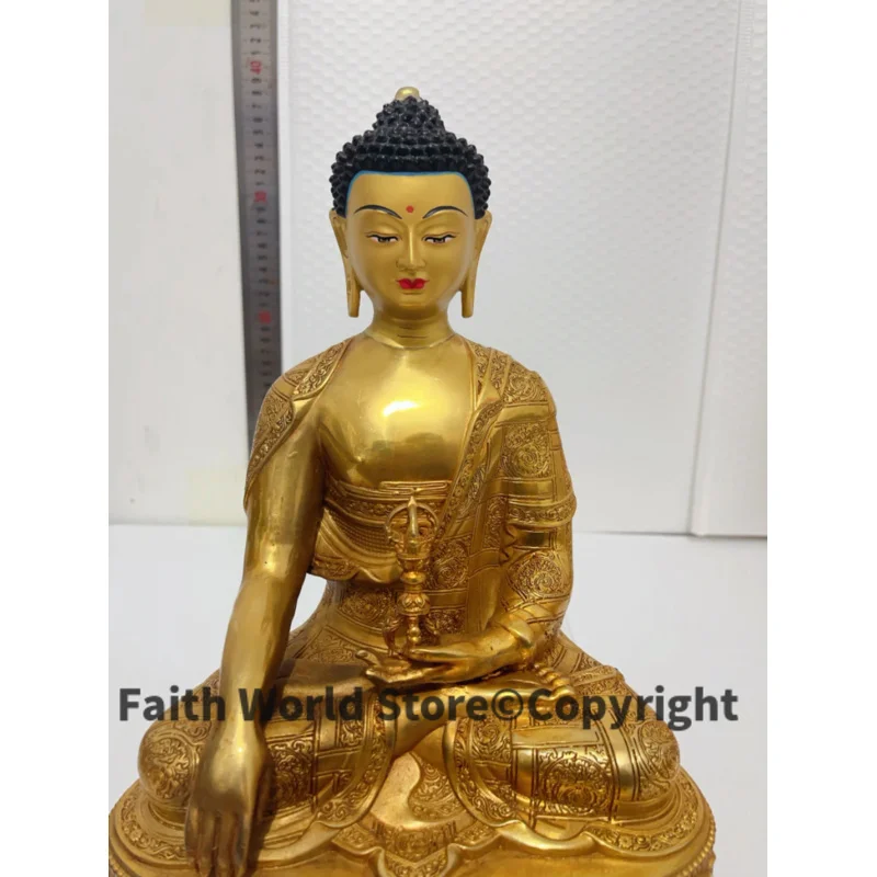 Imagem -05 - Vajra Mutukpa Buda Shakyamuni Gilding Estátua Exorcismo Familiar Abençoe a Sorte de Segurança Grandes Suprimentos Budistas Ásia Tailândia Atacado