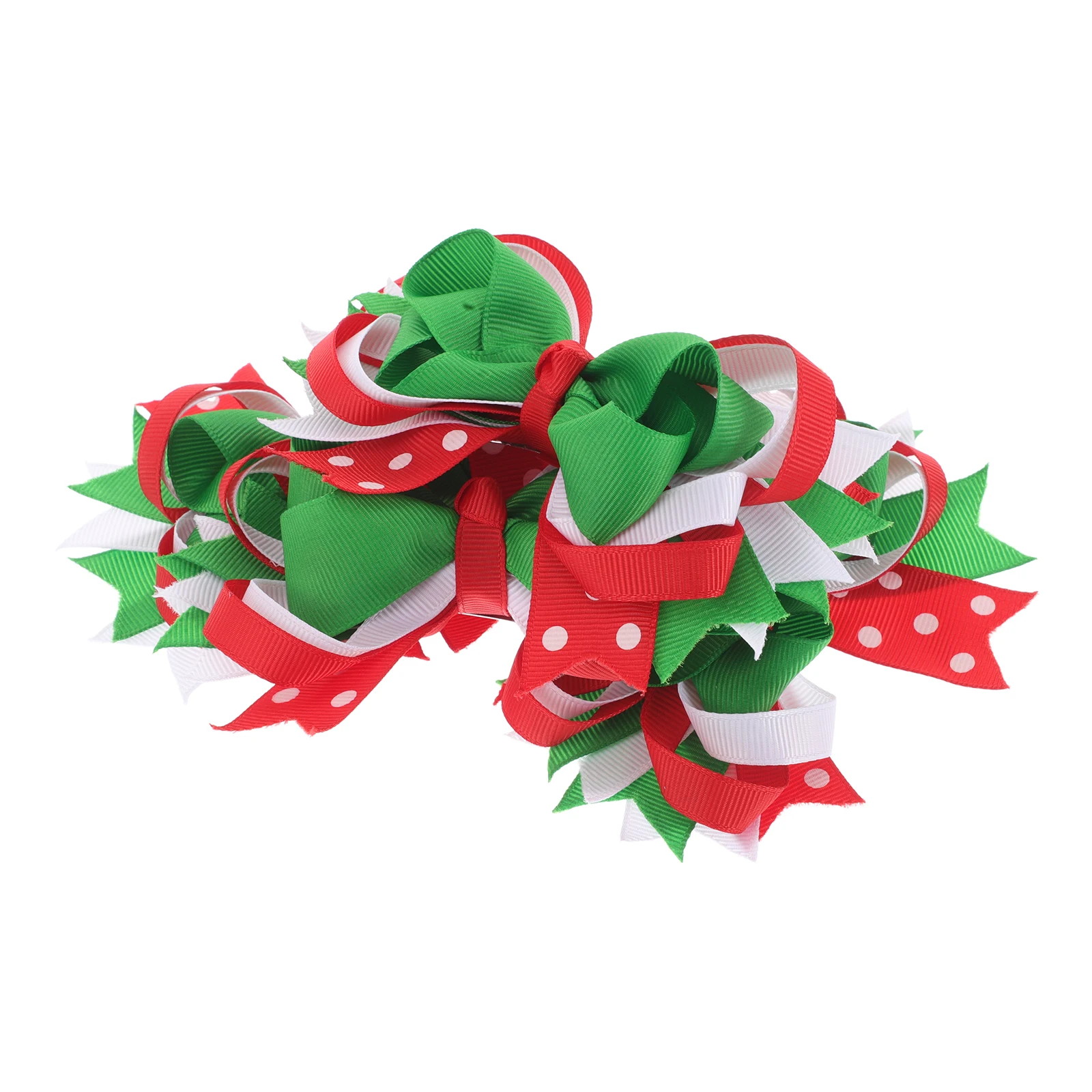 

4pcs Christmas Hair Clips Swallowtail Bowknot Baby Accessories Girls Korean Style Bows Toddler Hair Holiday Decorations