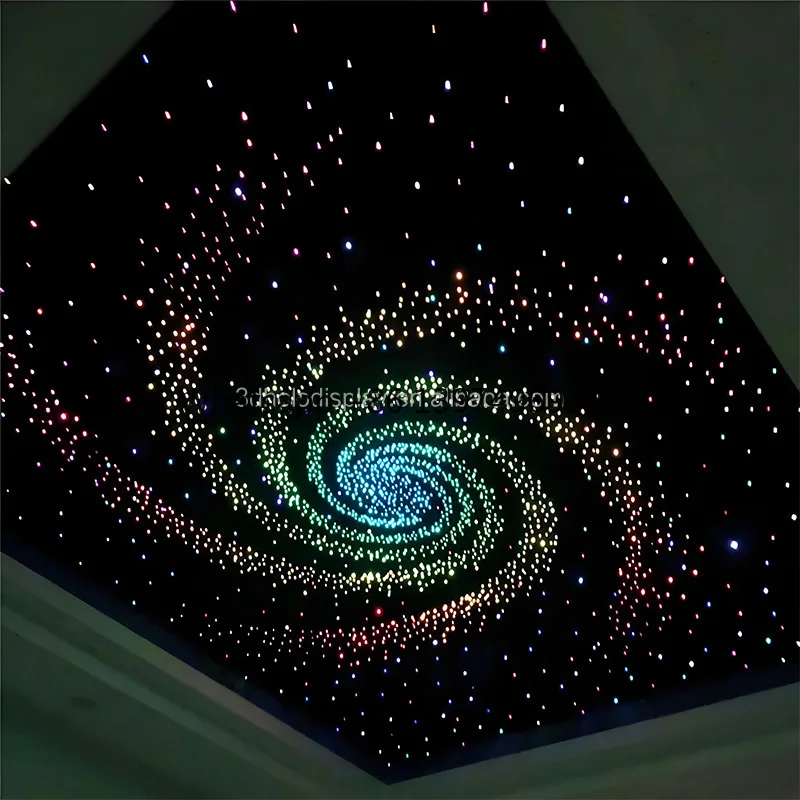 Customized Shooting Star Effect LED Fiber Optic Ceiling Panel with RGB Color Remote Control Function, 60x60 Cm, Soundproof