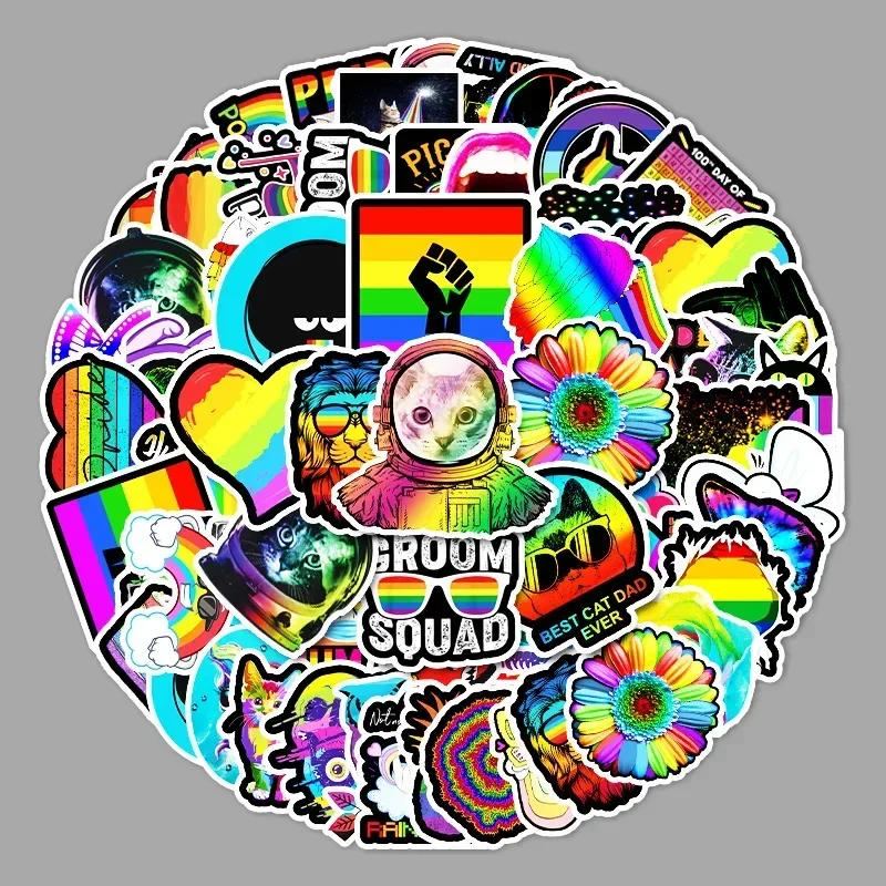 1Sets = 100Pcs Color Graffiti Cartoon Stickers Computer Car Scooter Motorcycle Water Cup Stickers
