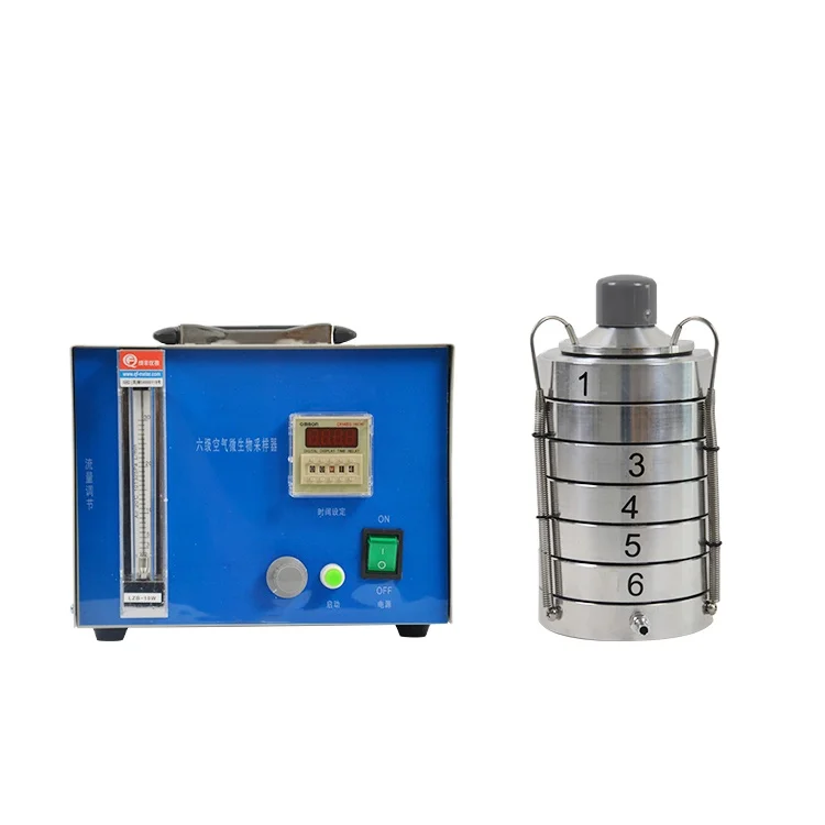 Six Sieving Impact Air Microbial Sampler Bacterial Plankton Microbial Aerosol Sampler