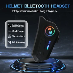 Bluetooth Motorcycle Helmet Intercom Wireless Intercomunicador  Moto Walkie Talkie With Soft Hard Mic