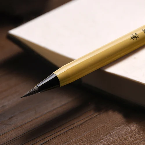 Imagen 2 del producto Pincel de escritura de cabeza suave, pincel de caligrafía Xiaokai tintaable, pincel de pintura china, pluma de escritura de caligrafía para principiantes, 1 ud.