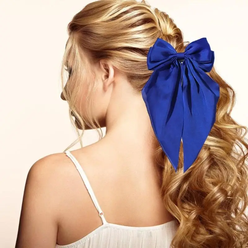 

652F Stylish Double Layer Ribbon Hair Clip 18x34cm For Everyday Special Occasion