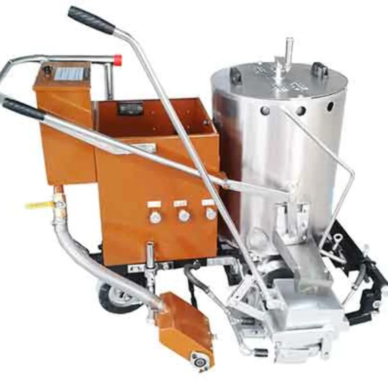 Hand-pushed Thermoplastic paint striping machine, paint road marking machinery