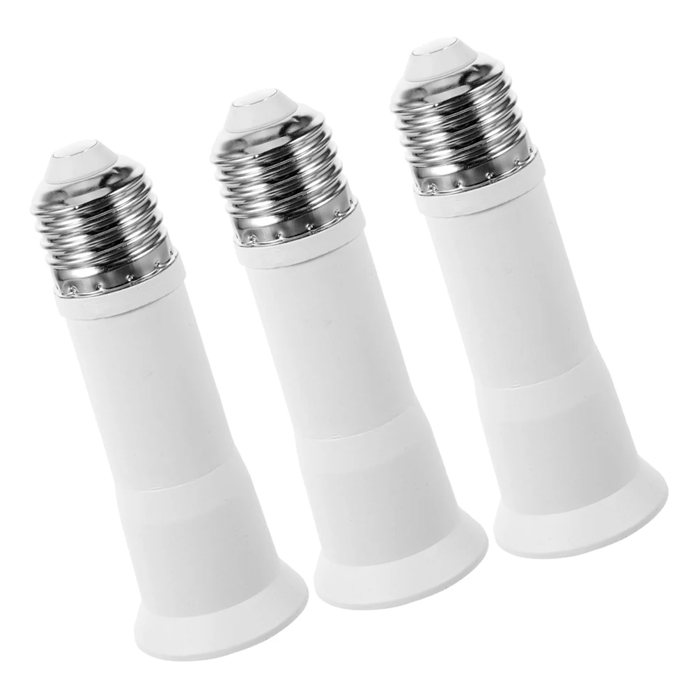 

3pcs Bulb Socket Extender E27 Light Bulb Base Adapter For Outdoor Indoor Use Recessed Light Converter Extension Socket