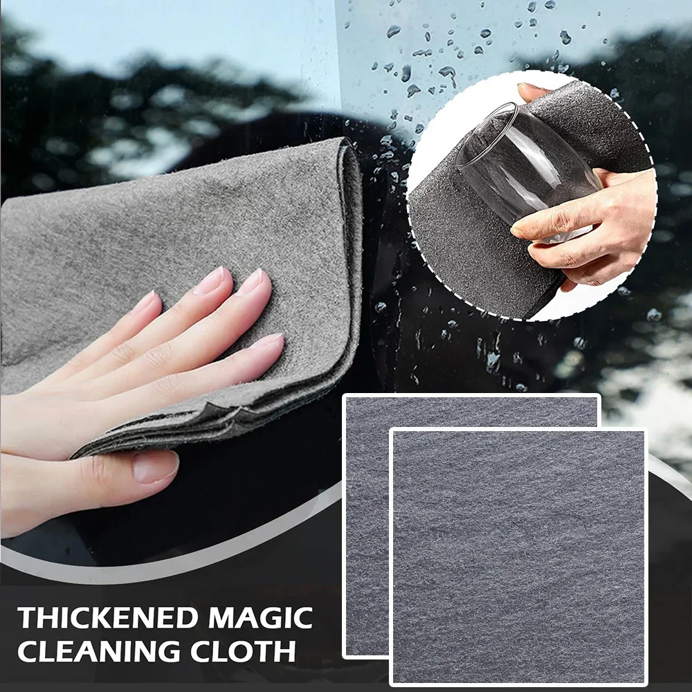 Thickened Cleaning Towel Reusable Microfiber Washing Rags Wipe Cloth for Kitchen Bathroom No Trace Glass Cleaning Accessories