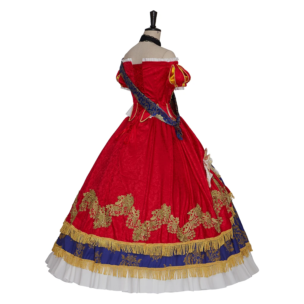 أنيمي الذي جعلني الأميرة تأثيري أثاناسيا تتويج زي هالوين حفلة تنكرية الملكي الأميرة فستان البدلة ثوب الحفلات