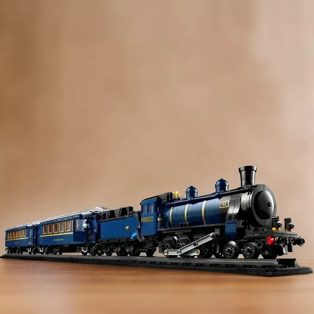 Express train Building Blocks 140th Anniversary Luxury Train Locomotive Transportation Model building blocks Toys for Children