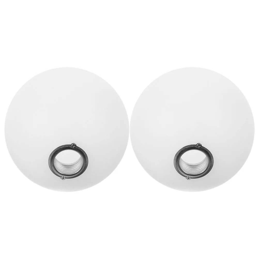 

2Pcs Acrylic Globe Lampshade Replacement Round Ball Light Cover for Table Lamps Soft Diffuser Home Lighting Decor