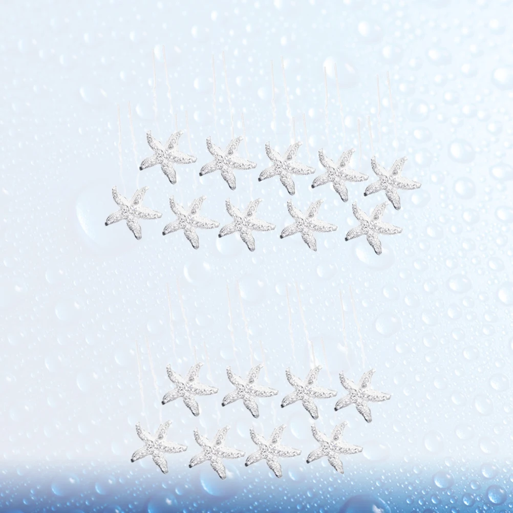 

18 Pcs U Shape Hairpins Jewelry Decoration Rhinestone Bridal Korean Version Bride