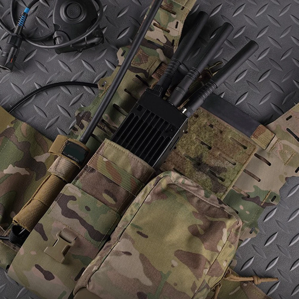 戦術的な MPU5 ラジオモデル取り外し可能な屋外狩猟トランシーバー DIY 修理されたラジオダミーケース映画の小道具エアガンゲームギア