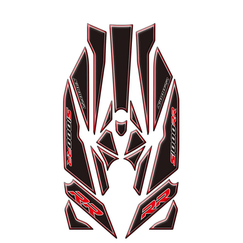 For BMW S1000RR S 1000 RR 2015 2016 2017 2018 Motorcycle Rear Seat  Fairing Paint Protection Decal 3D Gel Protector Sticker