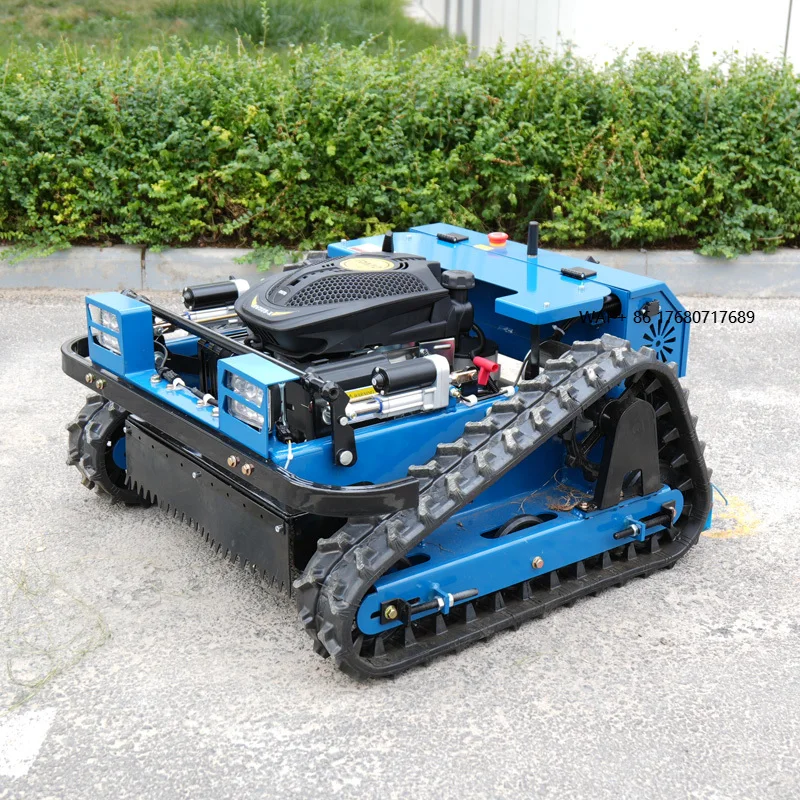 Remote Control Lawn Mower for Steep Slope Terrain Forestry Brush Cutter High Power Engine Strong Climbing Performance