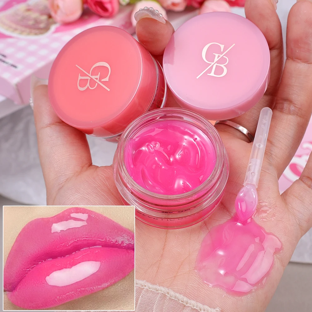 8 Colors Jam Canned Lip Gloss Water Light Lip Glaze Lasting Moisturizing Mirror Liquid Lipstick Girl Lip Makeup Korean Cosmetics