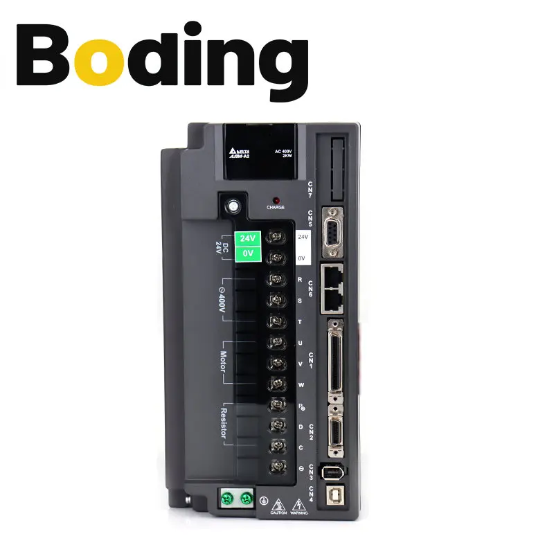 Boding A2 Servo Motor 2kw Ecma-k11320rs/ss And Servo Motor Driver Asd-a2-2043-m 2kw 9.55nm 2000rpm 6.66a