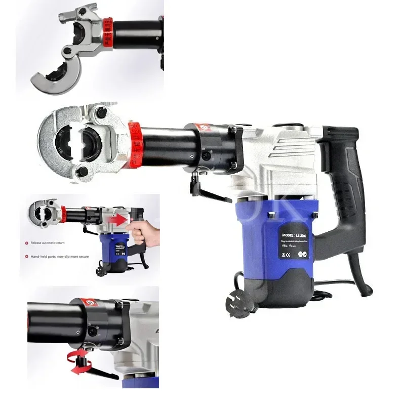 LZ-400C/ Electric Hydraulic Pliers Electric Power Cable Crimping Tool Cu/Al Terminal Crimping Pliers Range/ 16-400mm²