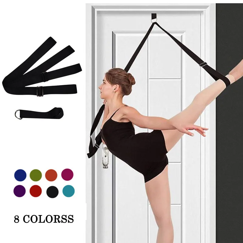 3M Door Flexibility Stretching Yoga Stretch Strap Leg Stretcher Strap D-Ring Belt Dance Gymnastics Resistance Fitness Gym Bands