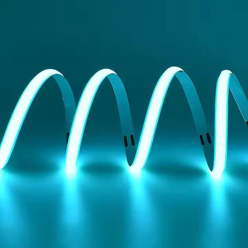 

5m Ultra thin 2.7mm 3mm 4mm 5mm 8mm Dotless COB Led Strip 3.7v 5V 12V 24V Narrow Flexible Tape Room Wall Car Ice Blue Cold Blue