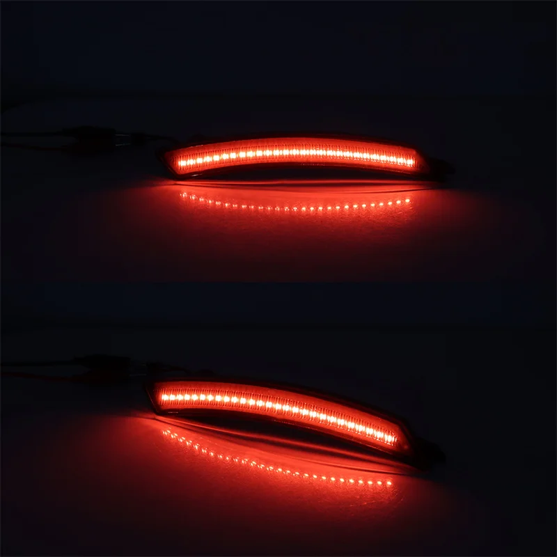 Front Amber / Rear Red LED Side Marker Lights Fender Flare Lamps For 2007-2016 Gen 2nd MINI Cooper R55 R56 R57 R58 R59 R60 R61