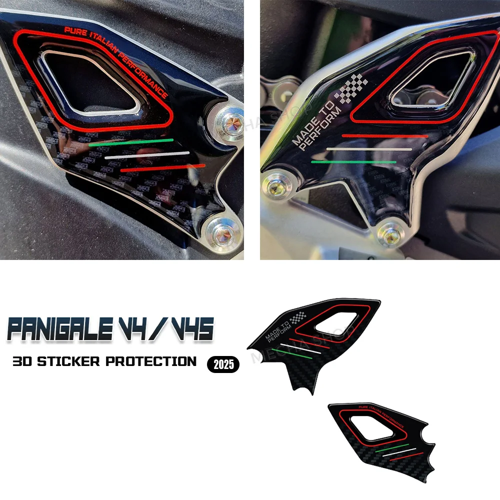 Motorcycle 3D stickers protect panigale V4S protect heel area Decorative stickers compatible with V4 V4S 2025