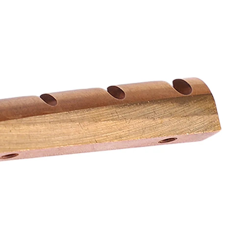 Brass Material Brass Bass Guitar Nut Pre Slotted Brass Color 4 String Bass Nut 4 String Electric Bass Nut Electric Bass Guitar