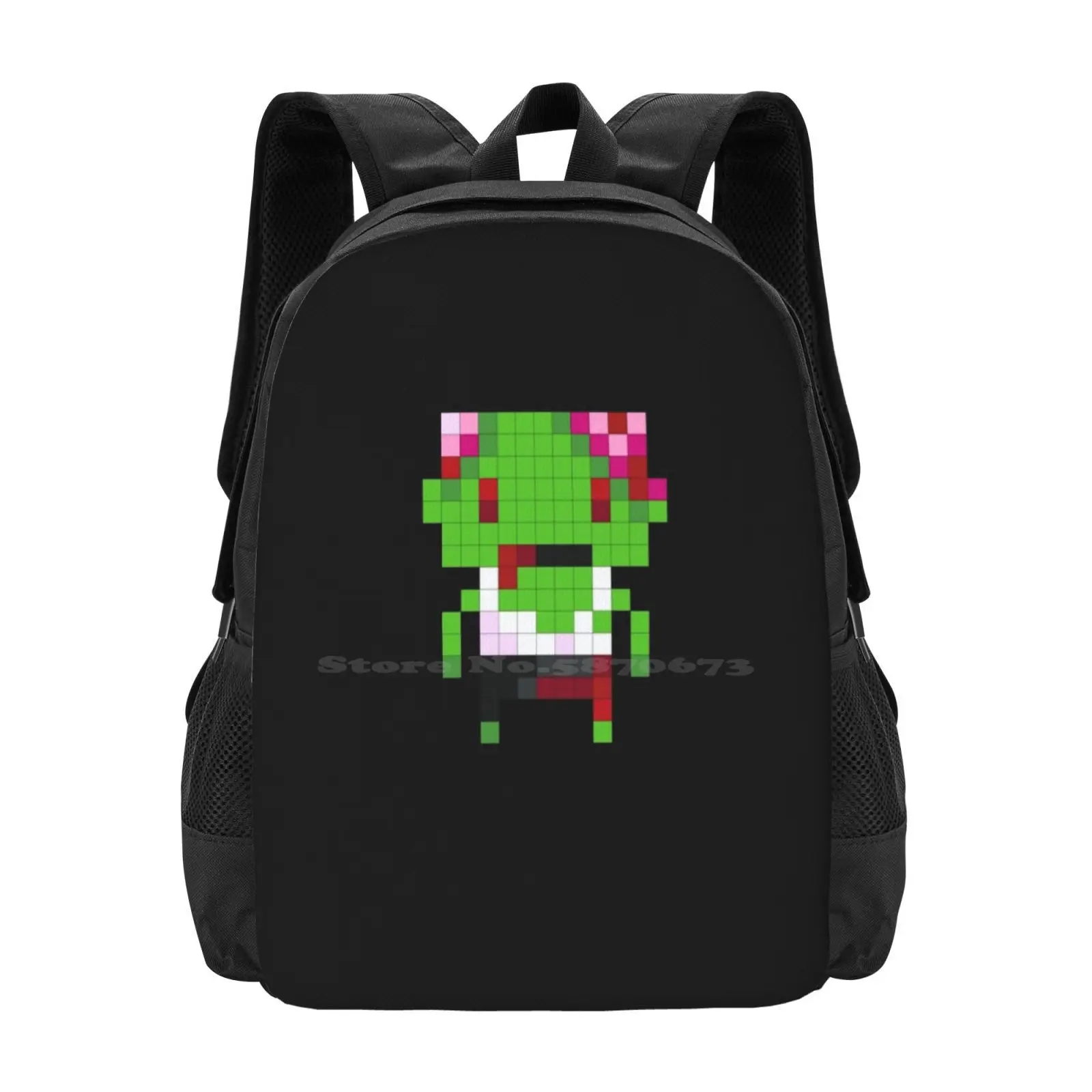 Pixel Art Zombie Tas Rugzak Voor Mannen Vrouwen Meisjes Tiener Zombies Undead Pixelart Pixel Art Hersenen Dood Warm 28 Dagen Later 28