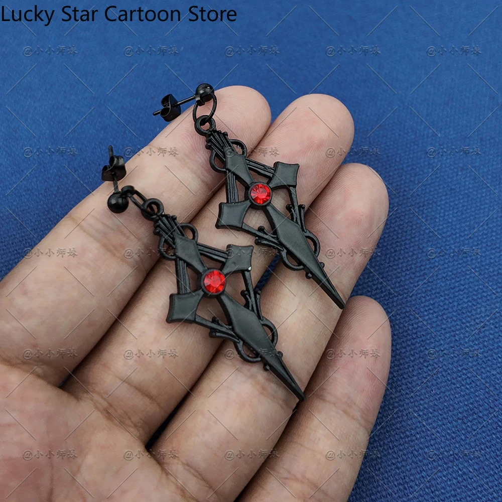 Gra Anime Identity Ⅴ Ada Mesmer Kolczyki Klipsy Sztyfty Cosplay Halloween Kostium Akcesoria Rekwizyt Prezent Urodzinowy