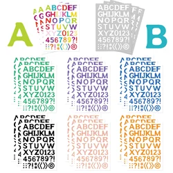 8PCS Creative Letter Stickers Personalized Graffiti Waterproof Decoration DIY Notebook Water Cup Stickers Wholesale
