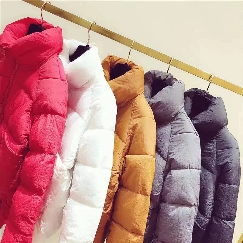 2023 Winter Women\'s Jackets Long Sleeve Thick Hooded Cotton Parka Coat Warm Student Casual Loose Short Female Outerwear