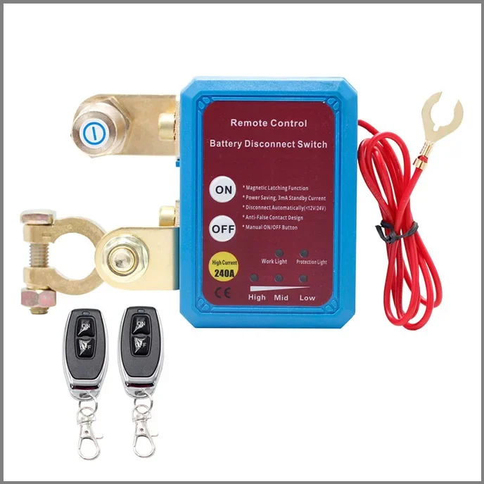 Remote Control Manual 12V24V Car Battery Breaker, Anti-loss and Leakage Protector, Integrated Intelligent Breaker