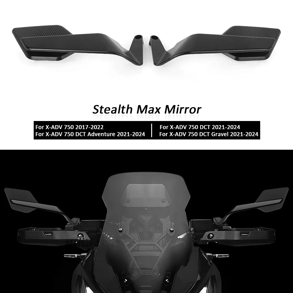 New Motorcycle Rearview Mirrors Wide Angle Adjustable Handlebar Side Rear View Mirror For Honda X-ADV 750 X-ADV750 DCT Adventure