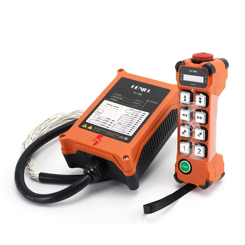 HENJEL H108 Industrial remote control car tail aircraft crane lifting remote control 8 key single speed wireless remote control